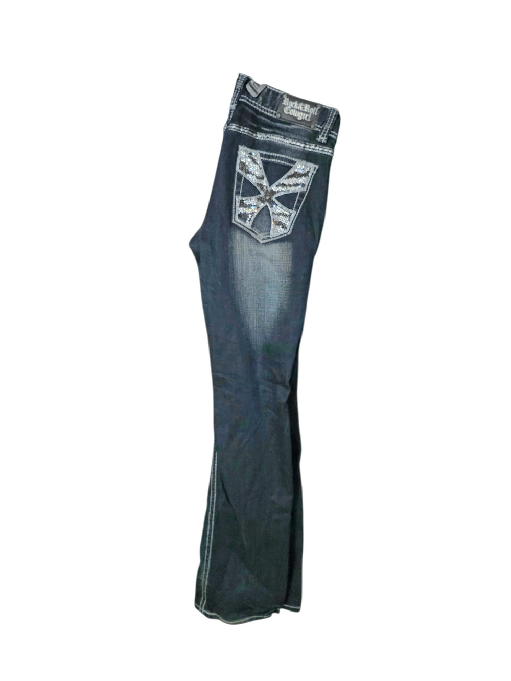 Rock & Roll Cowgirl  Dark Blue Embellished Denim Jeans